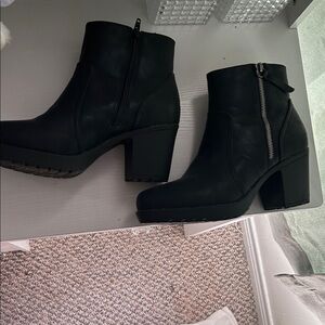 Sugar Black Heeled Ankle Boots